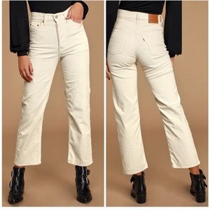 Levi's Ribcage Straight Leg Corduroy Pants…